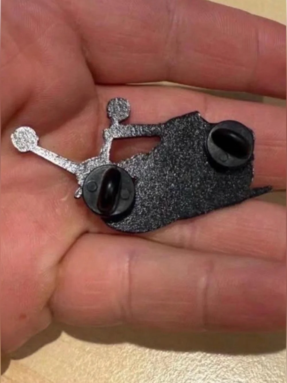 Rocket Snail Enamel Lapel Pin Sci-Fi Weaponized Monster Slug Double Post Fantasy